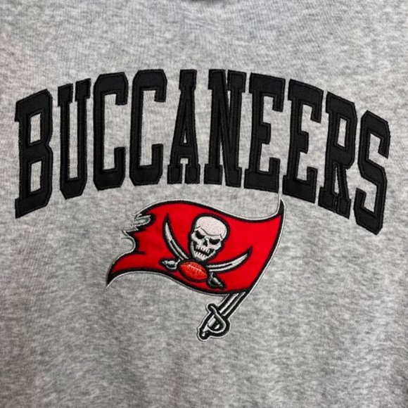 NFL Tampa Bay Buccaneers Gray Hoodie Sweatshirt Large - Picture 2 of 11